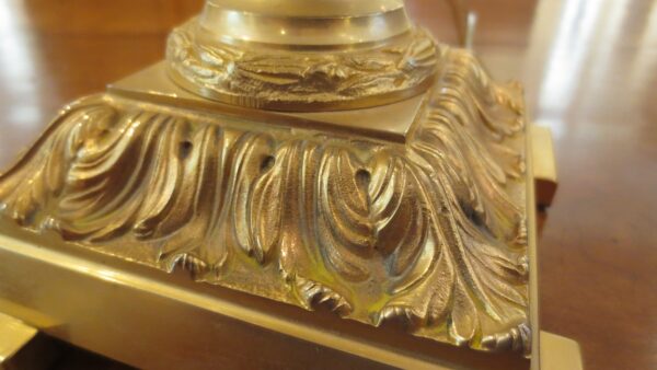 Pair Crystal Martin Benito Neapolitan Gilt Bronze Lamps - Image 12