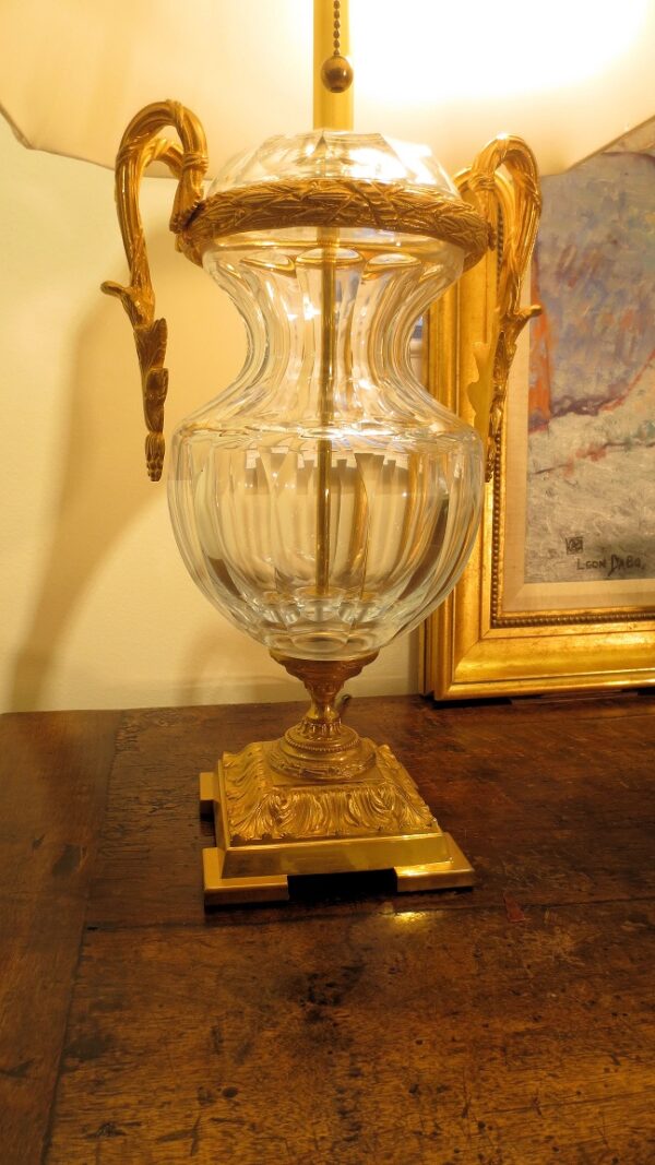 Pair Crystal Martin Benito Neapolitan Gilt Bronze Lamps - Image 16