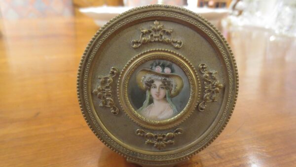 French Bronze Portrait Box Circa 1890 - Image 9