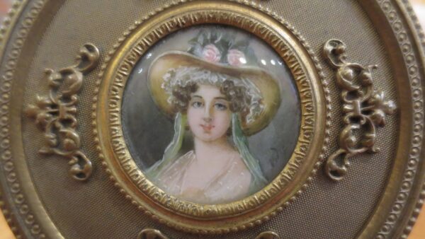 French Bronze Portrait Box Circa 1890 - Image 10