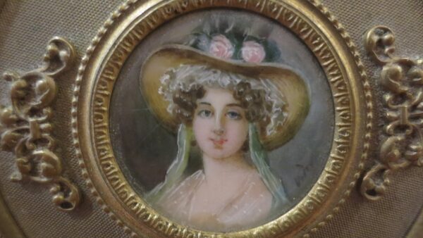 French Bronze Portrait Box Circa 1890 - Image 11