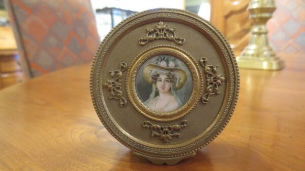 French Bronze Portrait Box Circa 1890