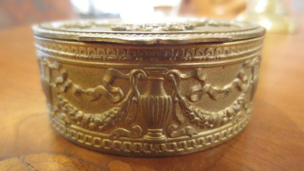 French Bronze Portrait Box Circa 1890 - Image 5