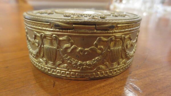 French Bronze Portrait Box Circa 1890 - Image 6