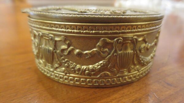 French Bronze Portrait Box Circa 1890 - Image 7
