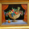 "Bowl of Fruit" Reverse Painted on Glass by Milton Bond (1918 - 2010) - Image 2