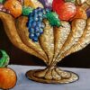 "Bowl of Fruit" Reverse Painted on Glass by Milton Bond (1918 - 2010) - Image 5