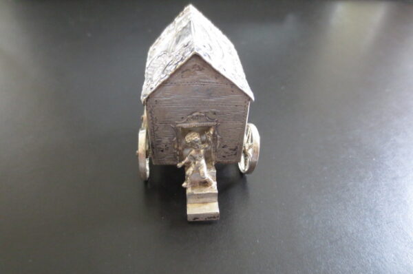 German Silver Hanau Silver Miniature Wagon Cart - Image 3