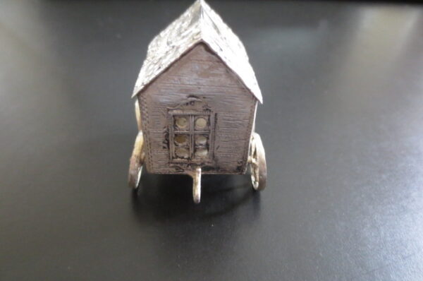 German Silver Hanau Silver Miniature Wagon Cart - Image 5
