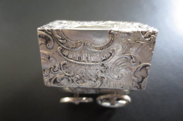 German Silver Hanau Silver Miniature Wagon Cart - Image 6