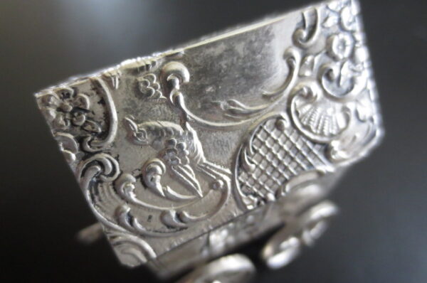 German Silver Hanau Silver Miniature Wagon Cart - Image 7