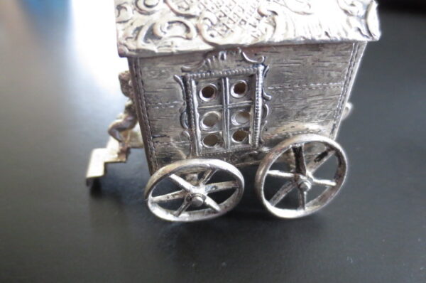 German Silver Hanau Silver Miniature Wagon Cart - Image 9