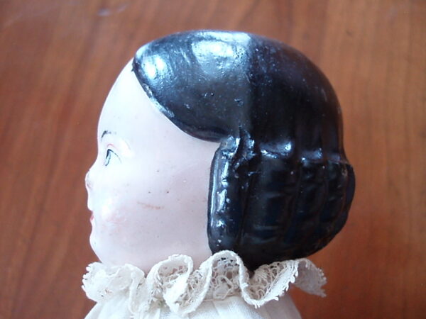 German Porcelain Faced Fancy Doll Circa 1850's. - Image 13