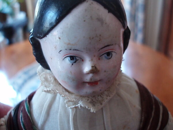 German Porcelain Faced Fancy Doll Circa 1850's. - Image 18