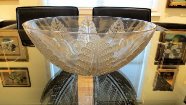 A Large Rene Lalique Felix Bowl and Charger Under Plate Circa 1926 - Image 4