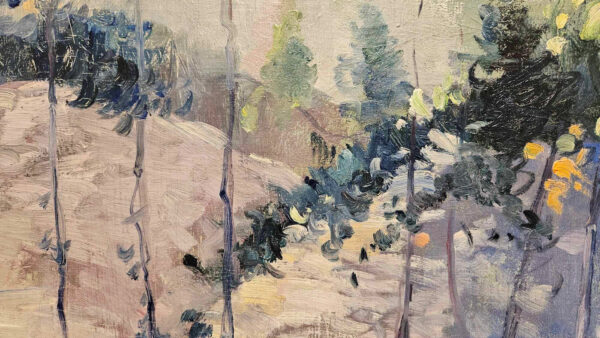 Leon Dabo, NA(1864-1960) "Upstate New York, 1941" Oil on Canvas - Image 13