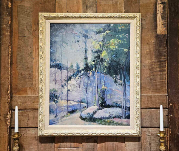 Leon Dabo, NA(1864-1960) "Upstate New York, 1941" Oil on Canvas - Image 4