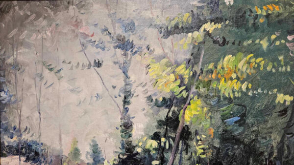 Leon Dabo, NA(1864-1960) "Upstate New York, 1941" Oil on Canvas - Image 5