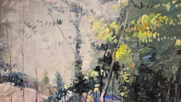 Leon Dabo, NA(1864-1960) "Upstate New York, 1941" Oil on Canvas - Image 6