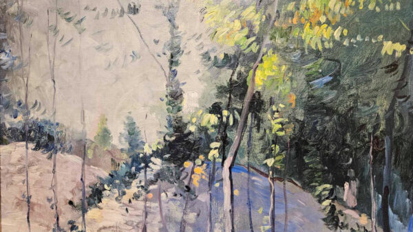 Leon Dabo, NA(1864-1960) "Upstate New York, 1941" Oil on Canvas - Image 7