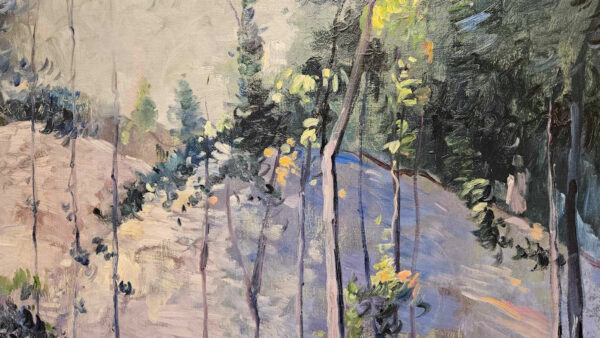 Leon Dabo, NA(1864-1960) "Upstate New York, 1941" Oil on Canvas - Image 8