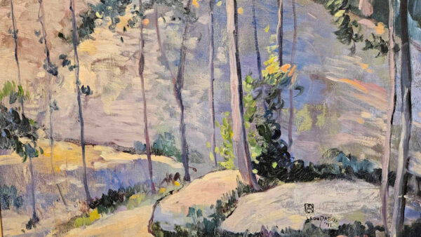 Leon Dabo, NA(1864-1960) "Upstate New York, 1941" Oil on Canvas - Image 9