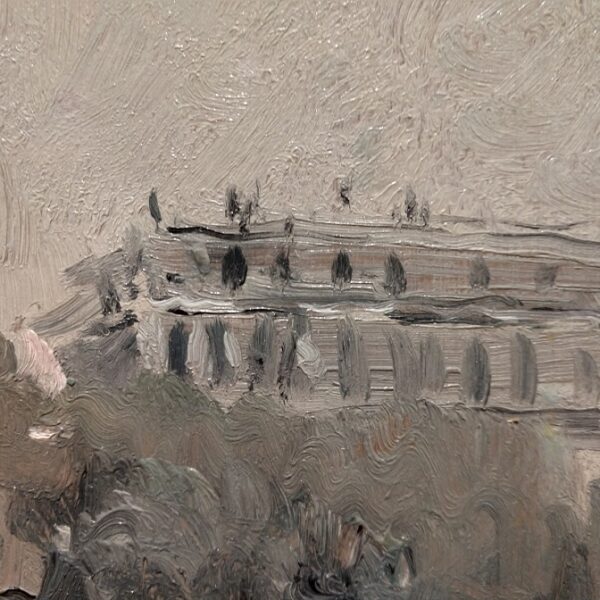 "Tour Saint-Jacques, Paris." Oil on Board by Leon Dabo, NA(1864-1960) - Image 9