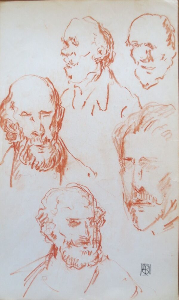 Leon Dabo Drawings Unframed - Image 5