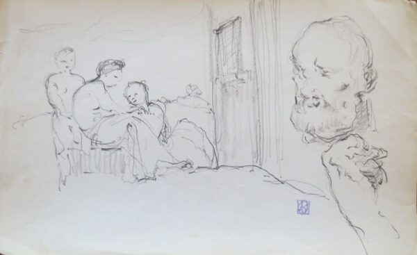 Leon Dabo Drawings Unframed - Image 7