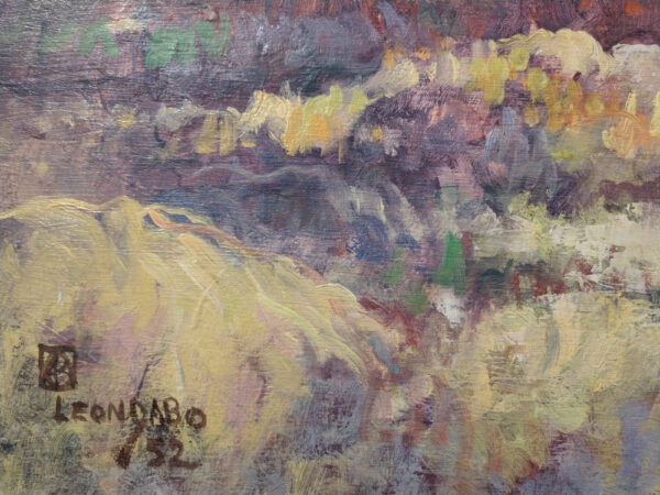 Leon Dabo, NA(1864-1960) Oil on Board "Hillside with Large Tree, St. Tropez" - Image 12