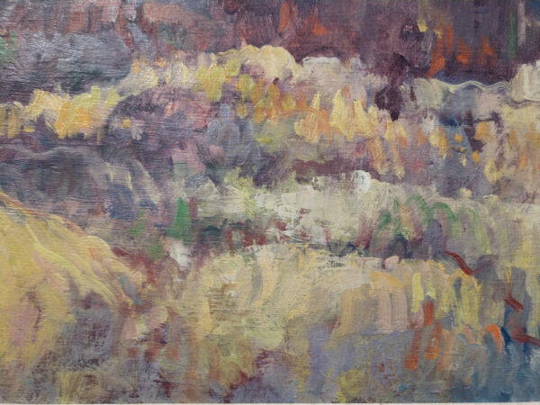 Leon Dabo, NA(1864-1960) Oil on Board "Hillside with Large Tree, St. Tropez" - Image 13