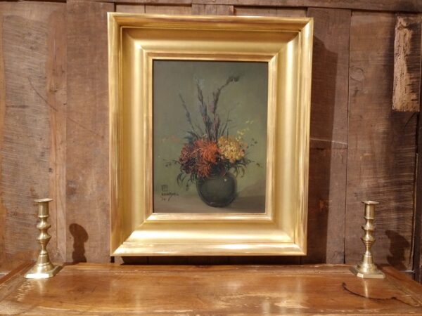 "Flowers in Green Vase, 1930" by Leon Dabo, NA(1864-1960) - Image 2