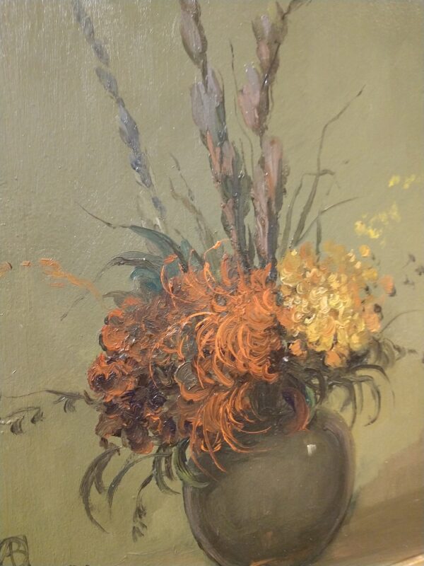 "Flowers in Green Vase, 1930" by Leon Dabo, NA(1864-1960) - Image 6