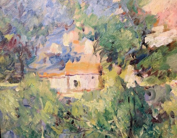 "Villa Saint Tropez, 1952" Oil on Board by Leon Dabo, NA(1864-1960) - Image 10