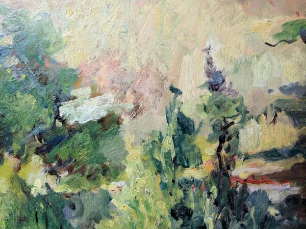 "Villa Saint Tropez, 1952" Oil on Board by Leon Dabo, NA(1864-1960) - Image 12