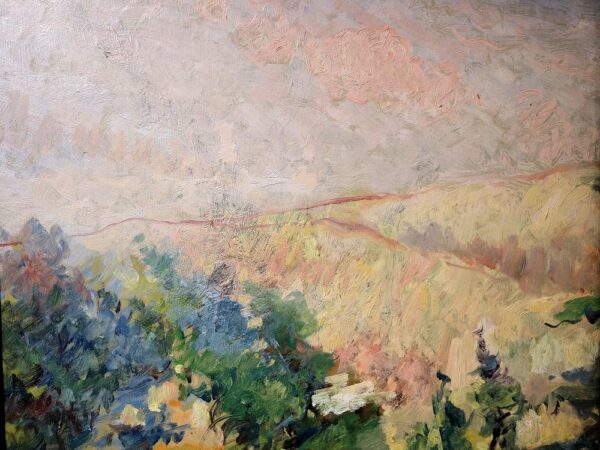 "Villa Saint Tropez, 1952" Oil on Board by Leon Dabo, NA(1864-1960) - Image 6