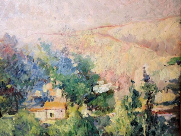 "Villa Saint Tropez, 1952" Oil on Board by Leon Dabo, NA(1864-1960) - Image 7