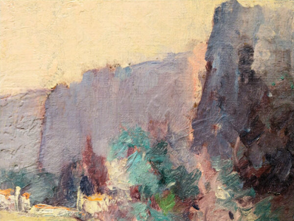 "Village de Montagne" by Leon Dabo, NA(1864-1960) - Image 9