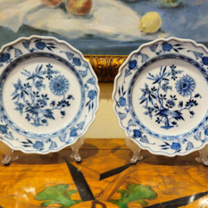 Rare Meissen Blue Onion Marcolini Plates