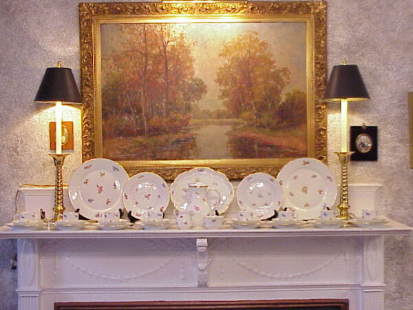 Meissen Strewn Flower Dessert Set with Rare Mark - Image 15