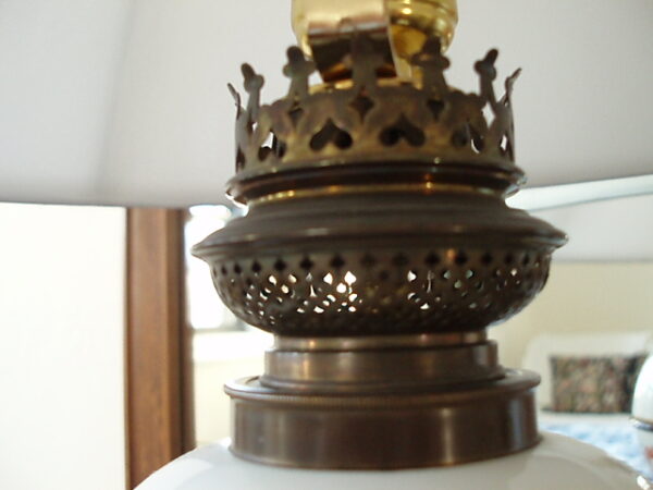 Meissen 19th Century Rare Strewn Flower Lamp on Egyptian Base - Image 6