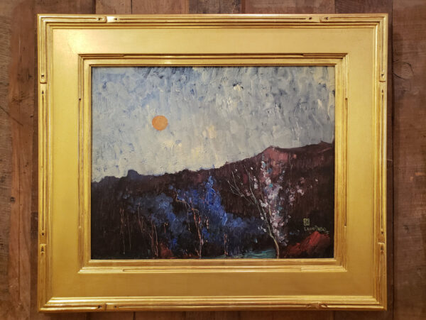 "Orange Sun over Dark Landscape, 1945" by Leon Dabo, NA(1864-1960) - Image 3