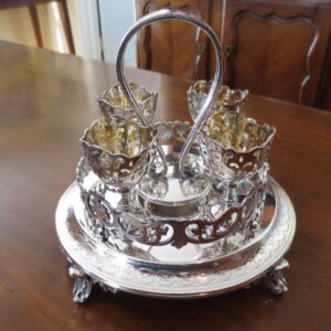 Mid 19th Century Padley, Parkin & Staniforth Egg Holder, Sheffield England Silver Plate