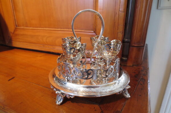 Mid 19th Century Padley, Parkin & Staniforth Egg Holder, Sheffield England Silver Plate - Image 16