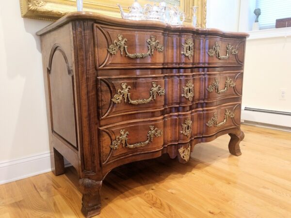 Rare 18th C. French Louis XV Walnut Commode - Image 2
