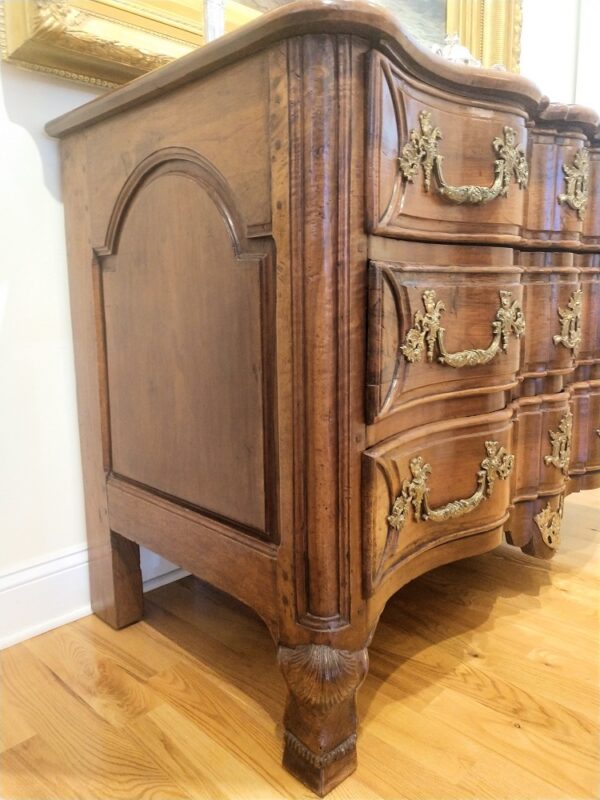 Rare 18th C. French Louis XV Walnut Commode - Image 4