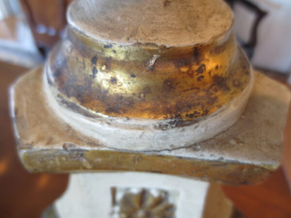 A Pair of Italian 17th Century-Style Giltwood Pricket Alter Candlesticks - Image 14