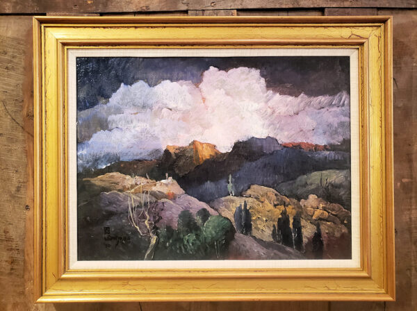 "Untitled (Rocky Scape), 1950" by Leon Dabo, NA(1864-1960) SOLD - Image 3