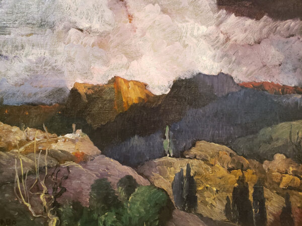 "Untitled (Rocky Scape), 1950" by Leon Dabo, NA(1864-1960) SOLD