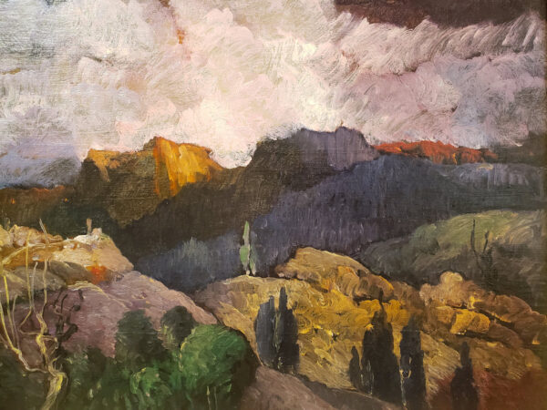 "Untitled (Rocky Scape), 1950" by Leon Dabo, NA(1864-1960) SOLD - Image 5